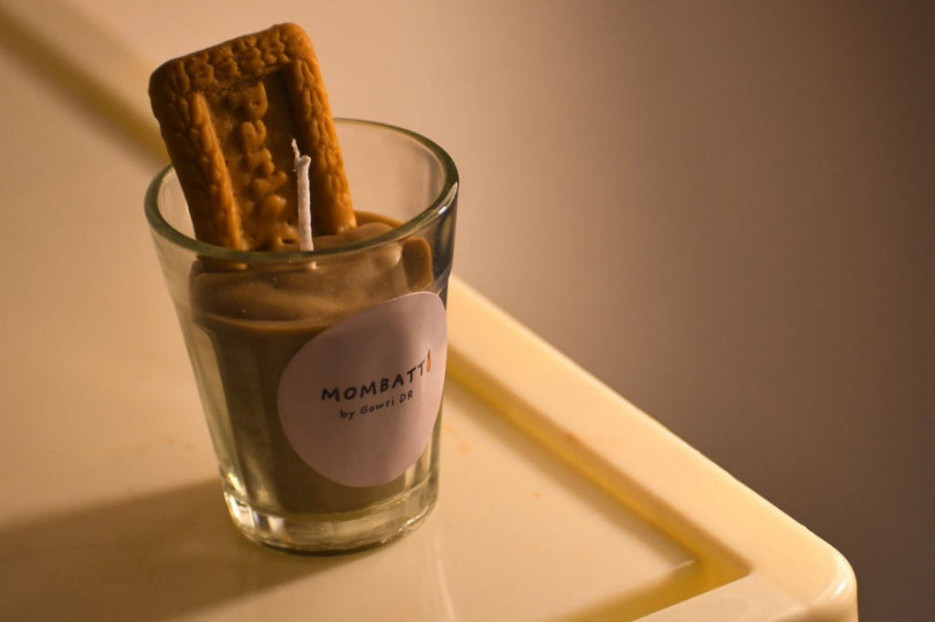 Chai and Parle G Candle